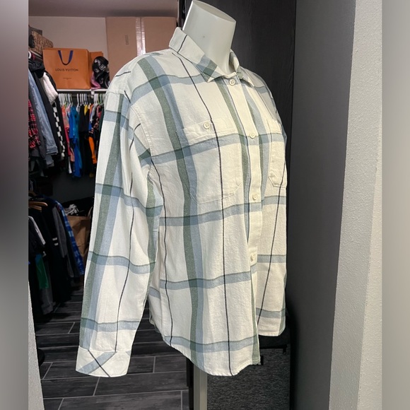 Vans White & Blue Flannel Shirt - Picture 2 of 8
